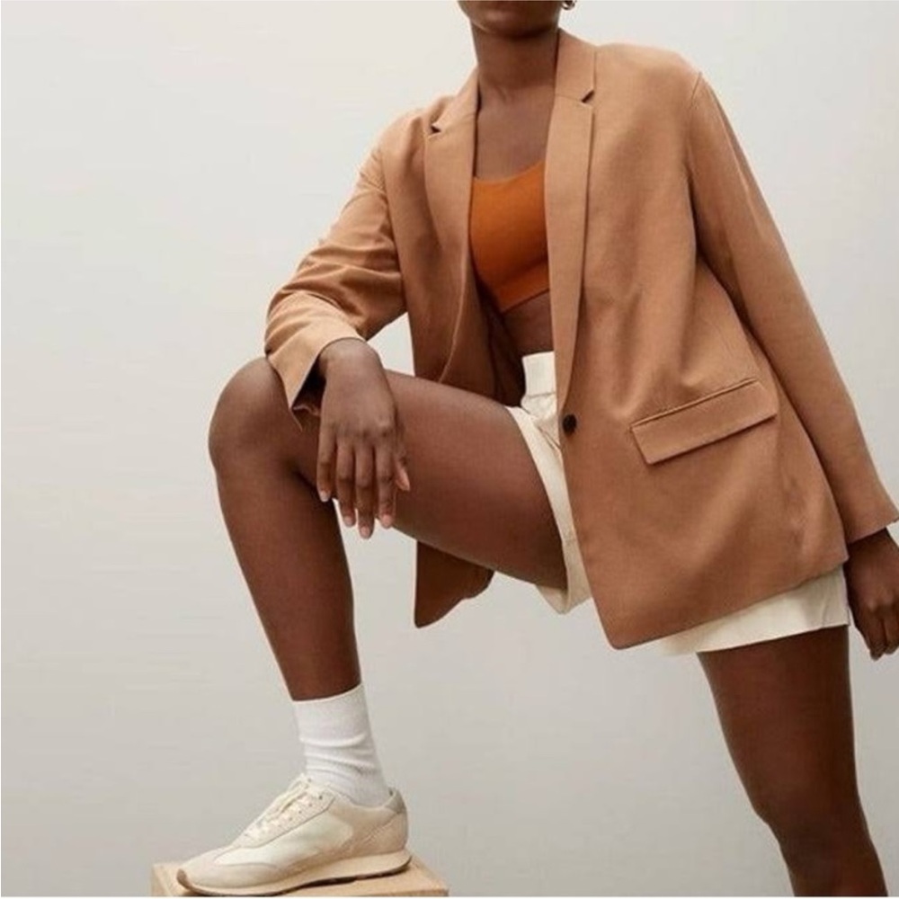 Everlane Easy Blazer Toasted Coconut Tan Size 0